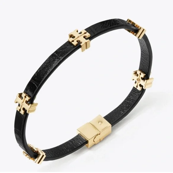 Tory Burch Black and Gold Belt with Sleek Design Tory Burch LOGO - Belt - black - Zalando.co.uk main image 4